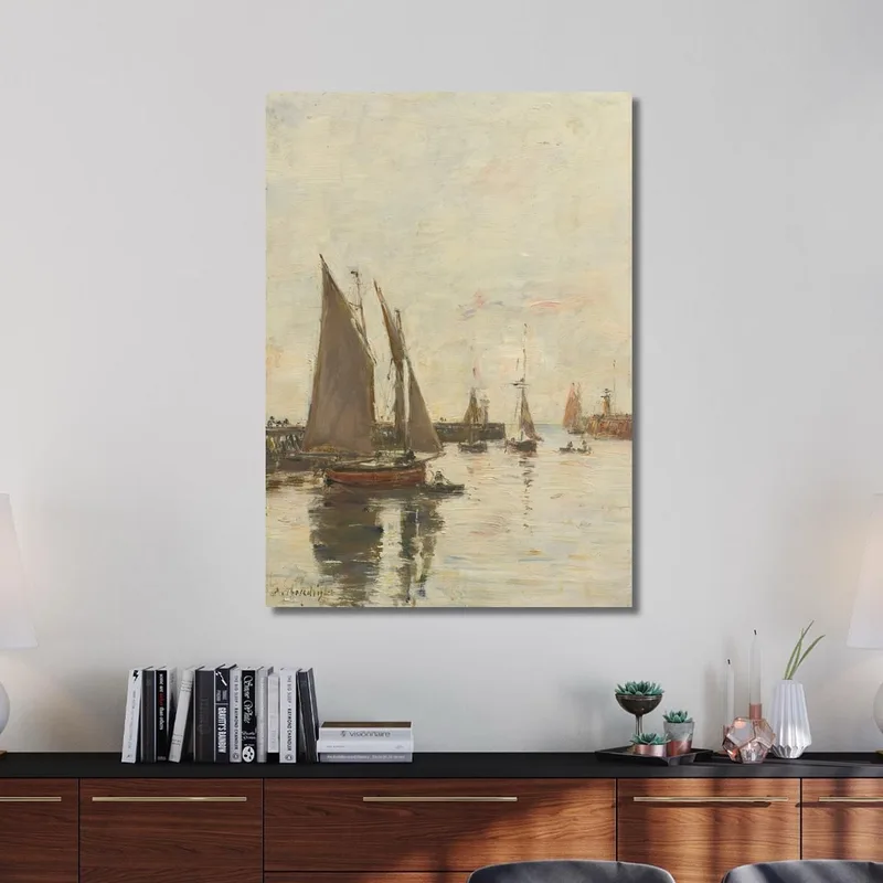 Trouville Les Jetées Marée Haute Eugène Boudin