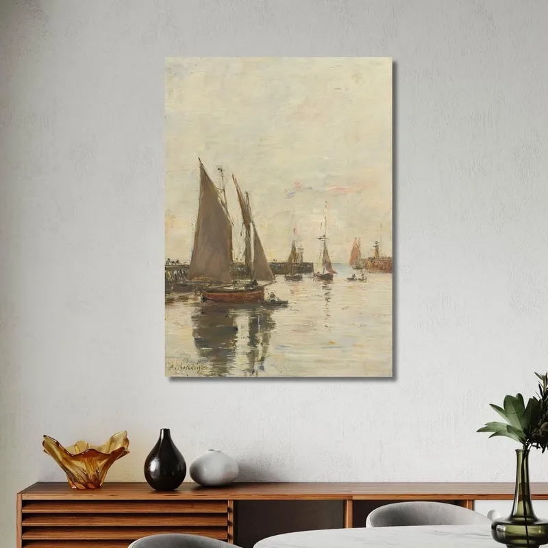 Trouville Les Jetées Marée Haute Eugène Boudin
