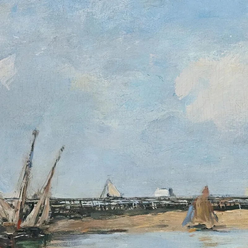Trouville Les Jetées Marée Basse Eugène Boudin
