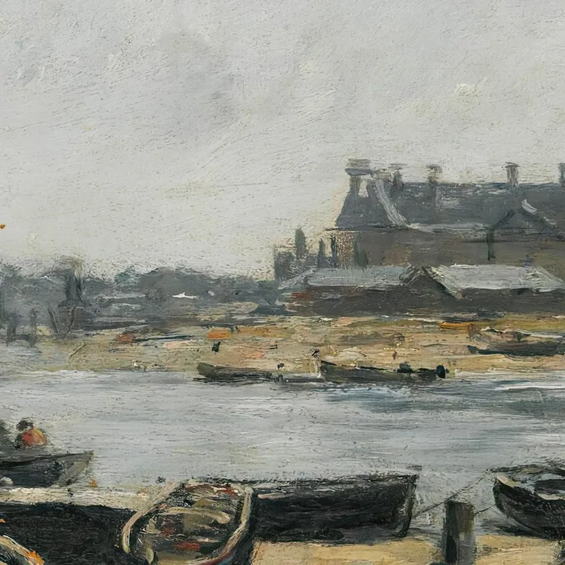 Trouville Vue Du Port Prise De L'Embarcadère Eugène Boudin