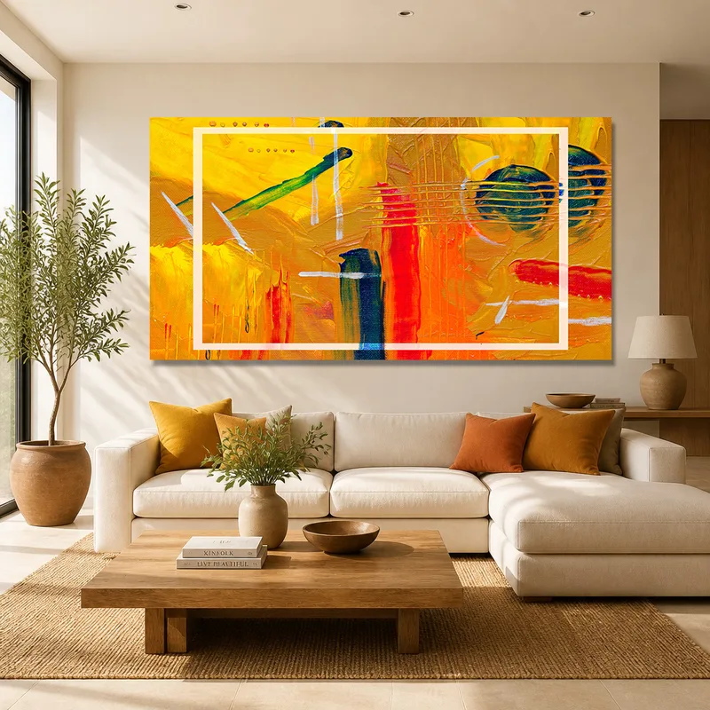 Energía abstracta vibrante cuadro moderno