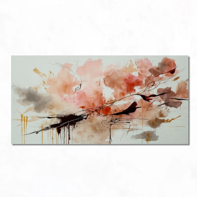 Kunstdruck herbst abstrakte blüte