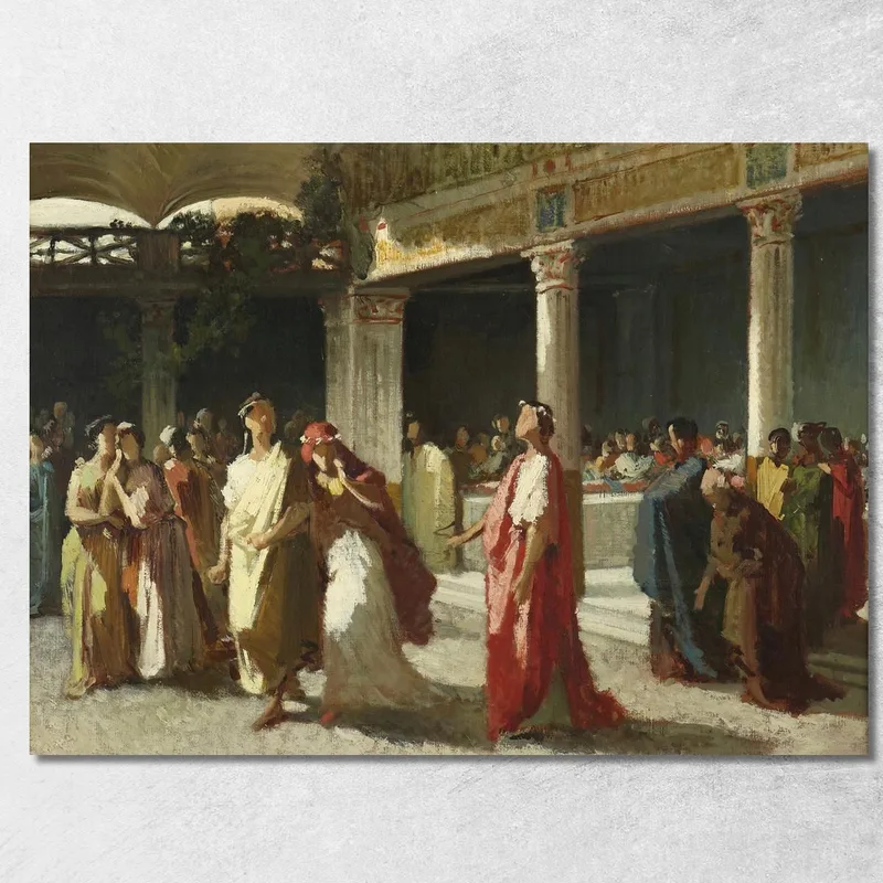 Scena Drammatica In Un Tribunale Frederic Leighton
