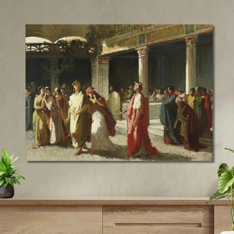 Scena Drammatica In Un Tribunale Frederic Leighton