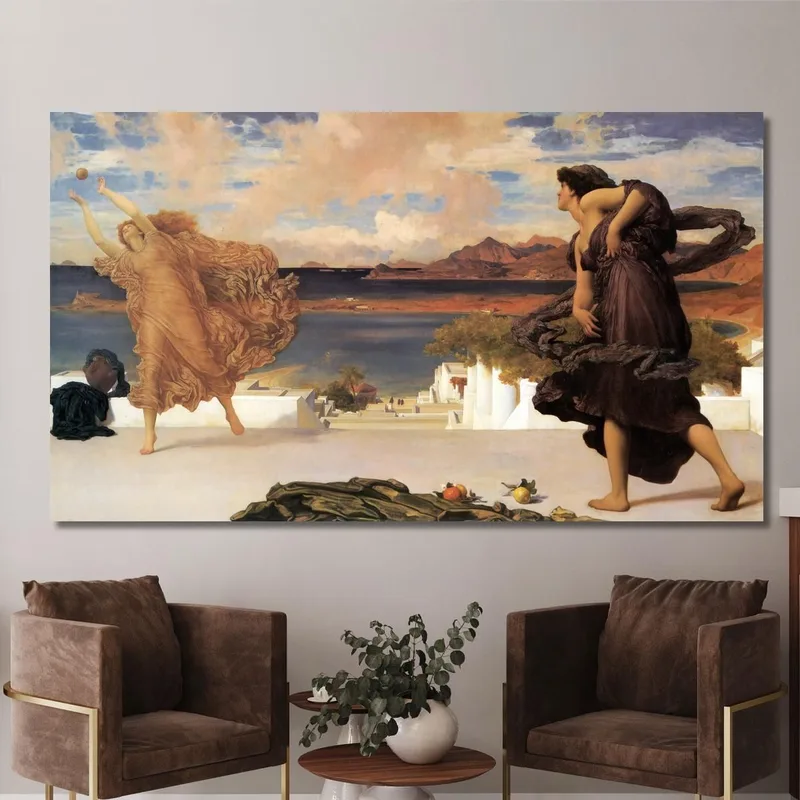 Ragazze Greche Che Giocano A Palla Frederic Leighton