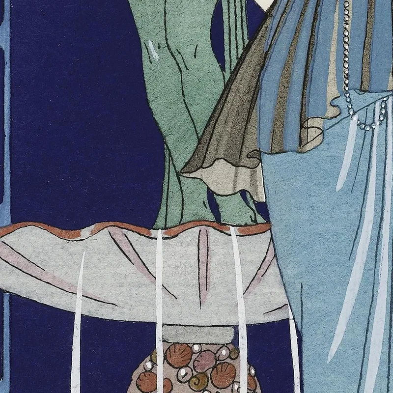 Das Shell Fountain Abendkleid Von Paquin George Barbier