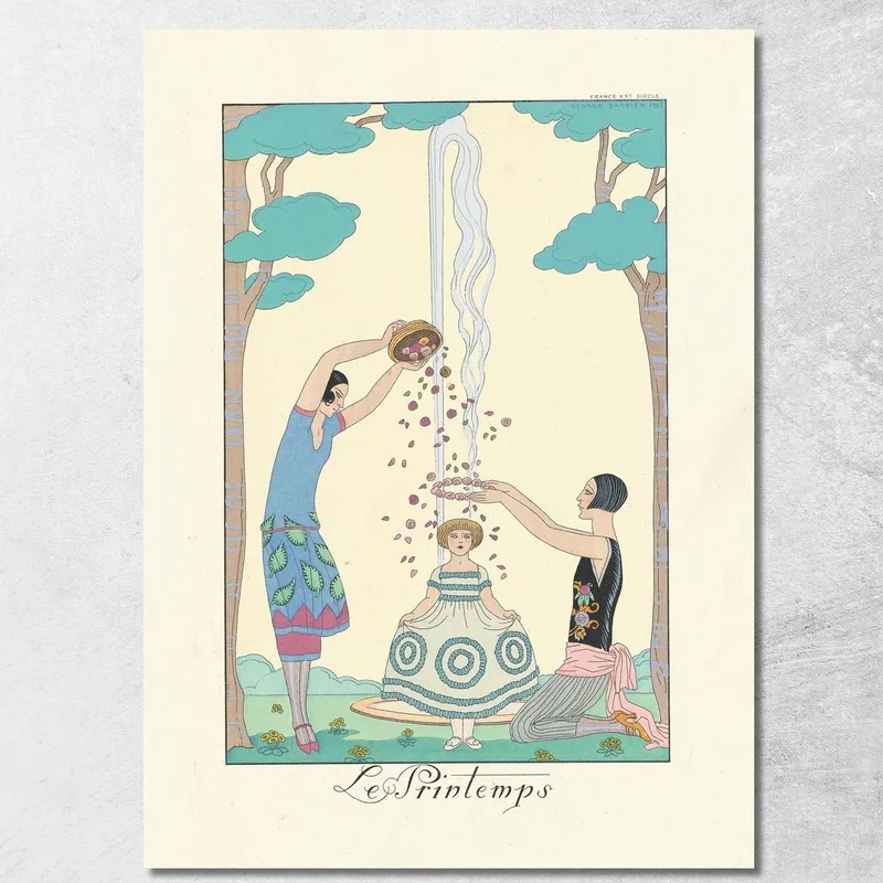 Le Printemps Spring George Barbier