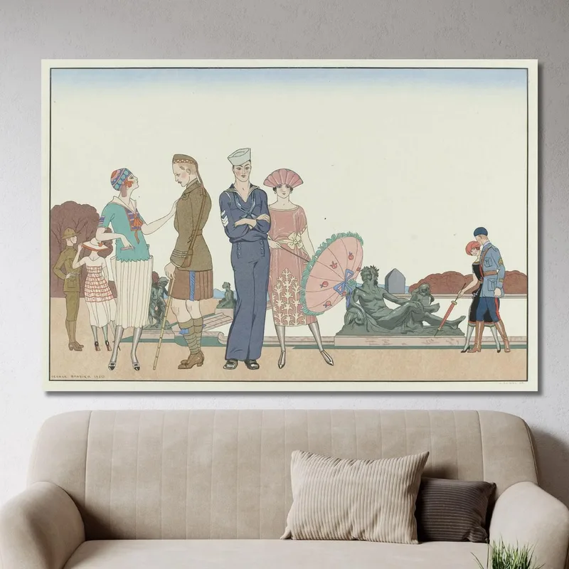 Los Aliados En Versalles George Barbier