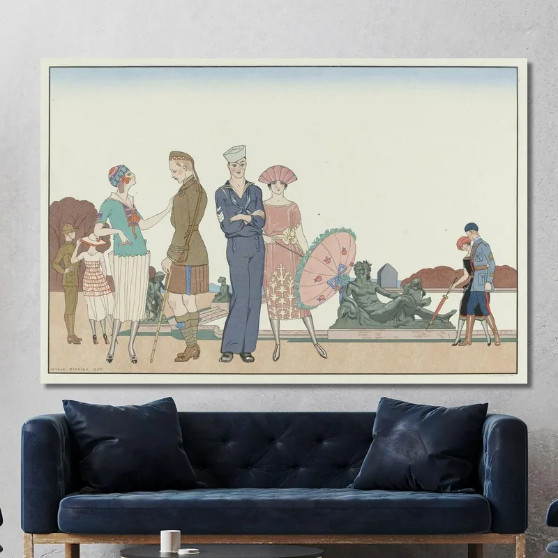 Los Aliados En Versalles George Barbier