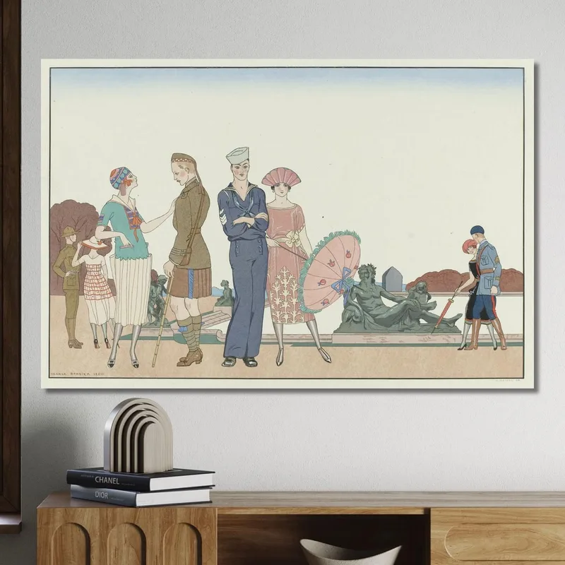 Los Aliados En Versalles George Barbier