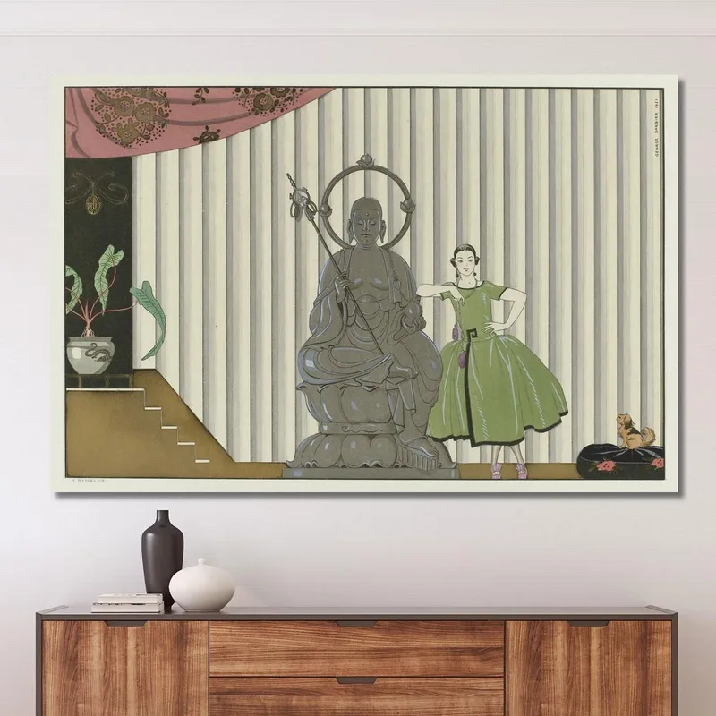 Mademoiselle Spinelly Chez Elle George Barbier
