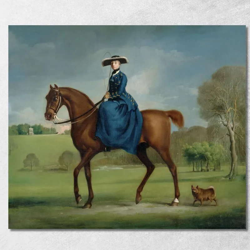 La Contessa Di Coningsby Nel Costume Di Charlton Hunt 1760 George Stubbs