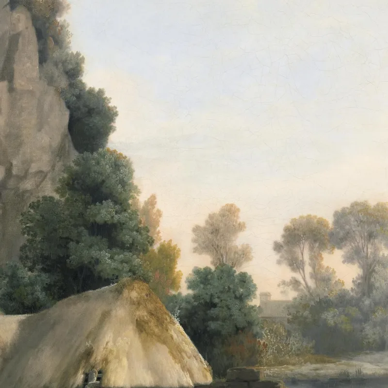 Dos Caballeros Disparando Con Vistas A Los Riscos De Creswell Tomadas En El Acto George Stubbs