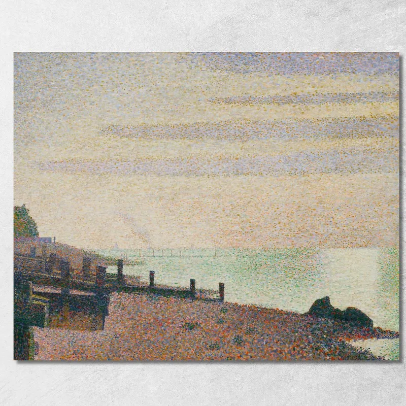 Serata Honfleur Georges Seurat quadro stampa su tela