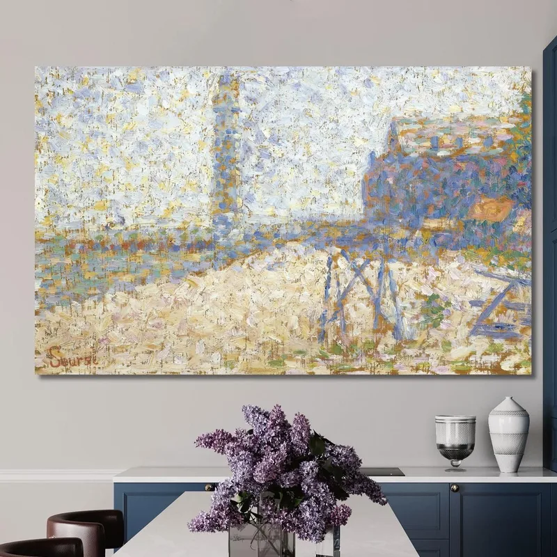 Das Hospiz Und Der Leuchtturm Von Honfleur Georges Seurat