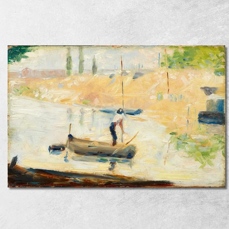 Mann In Einem Boot Georges Seurat