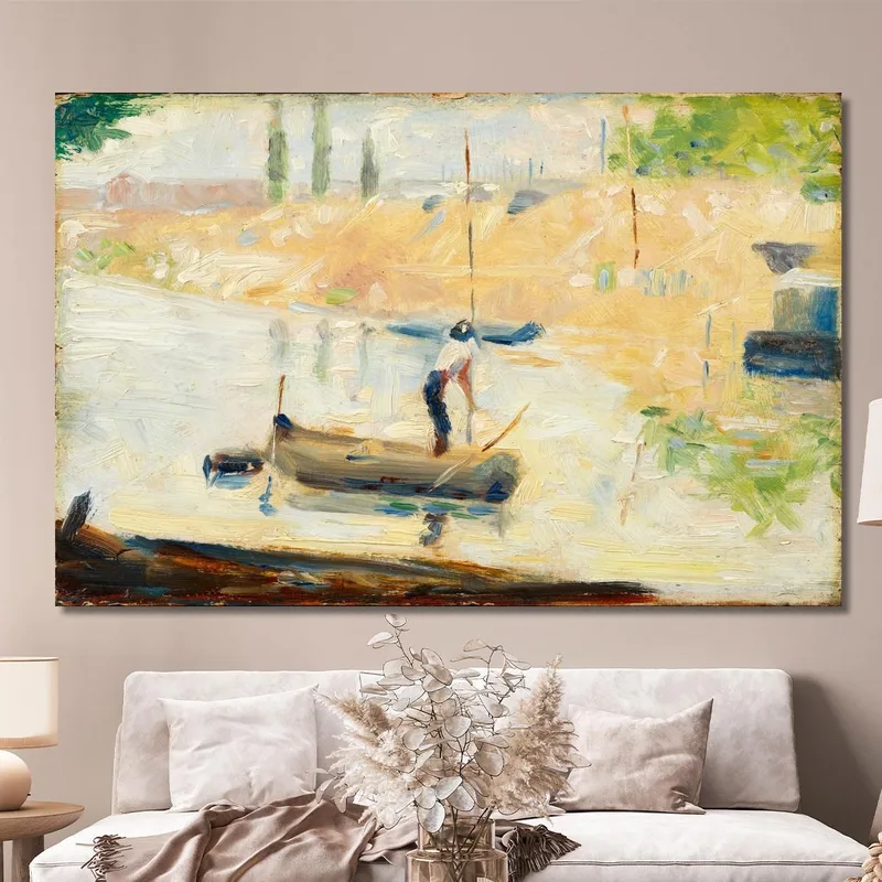 Mann In Einem Boot Georges Seurat