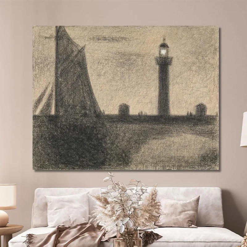 Le Phare De Honfleur 2 Georges Seurat