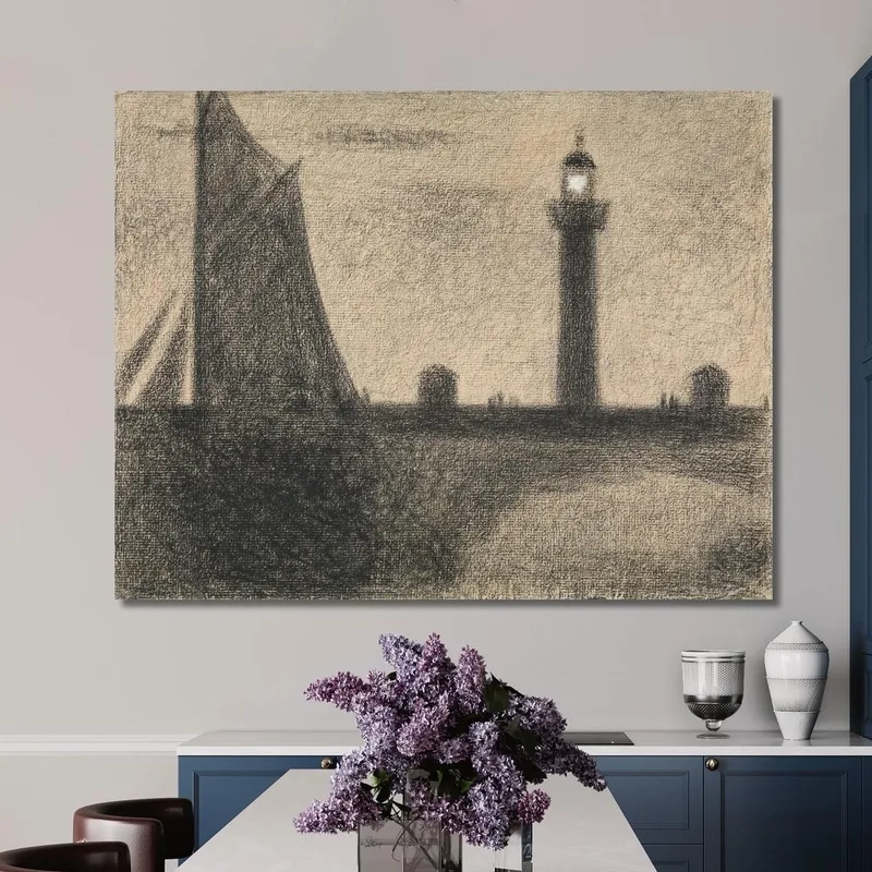 Le Phare De Honfleur 2 Georges Seurat