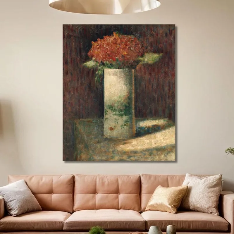 Vase Mit Blumen Georges Seurat