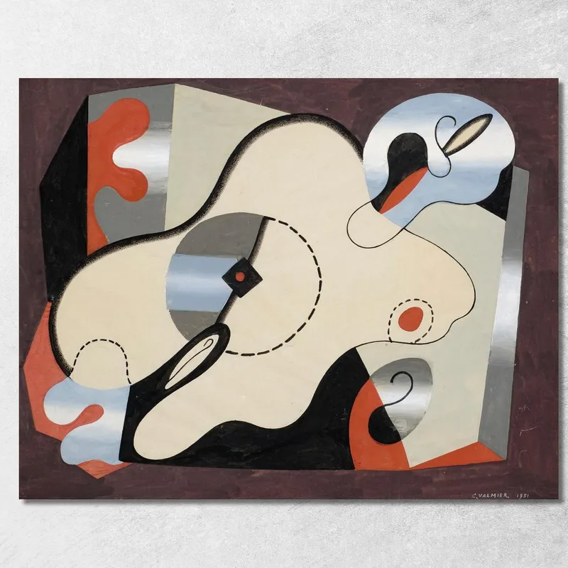 Abstrakte Komposition. Liegende Frau Georges Valmier