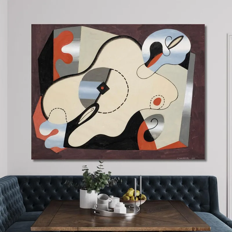 Abstrakte Komposition. Liegende Frau Georges Valmier