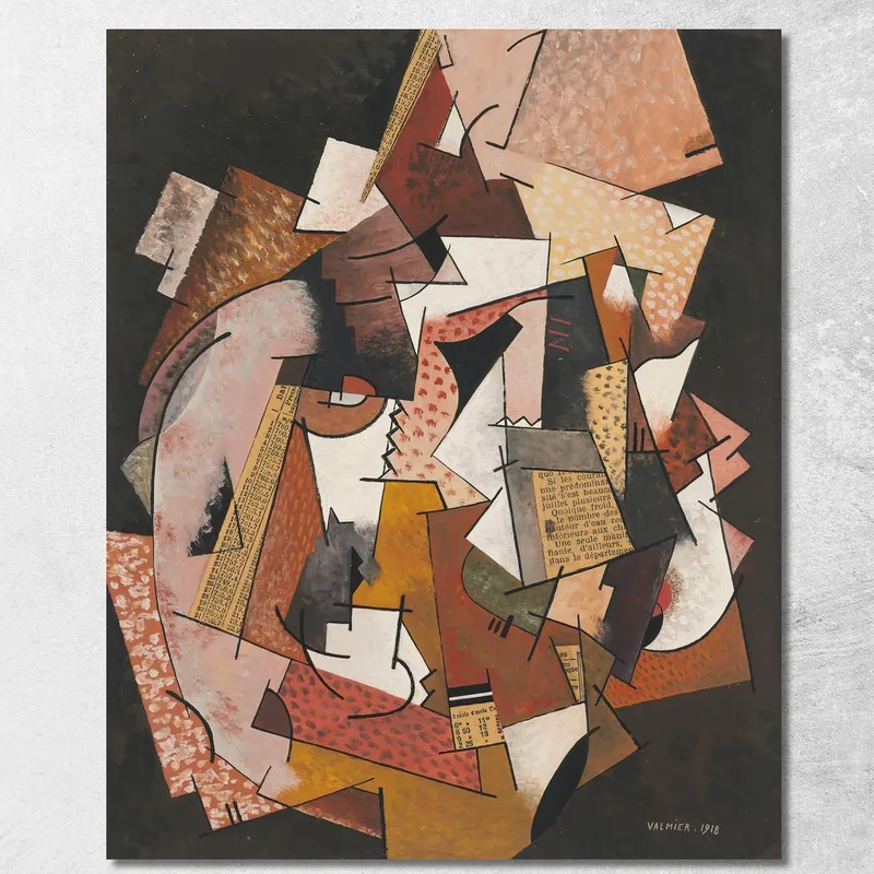 Composition In Newspaper Georges Valmier