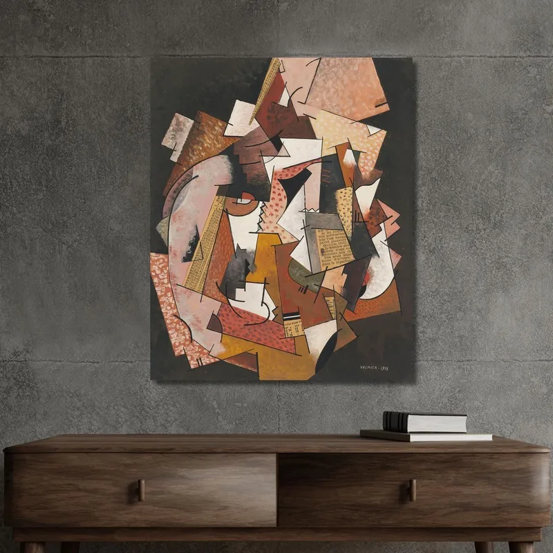 Composition In Newspaper Georges Valmier