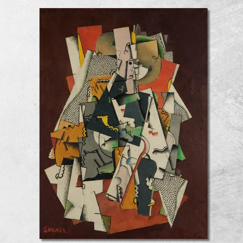 Junges Mädchen Sitzt Georges Valmier