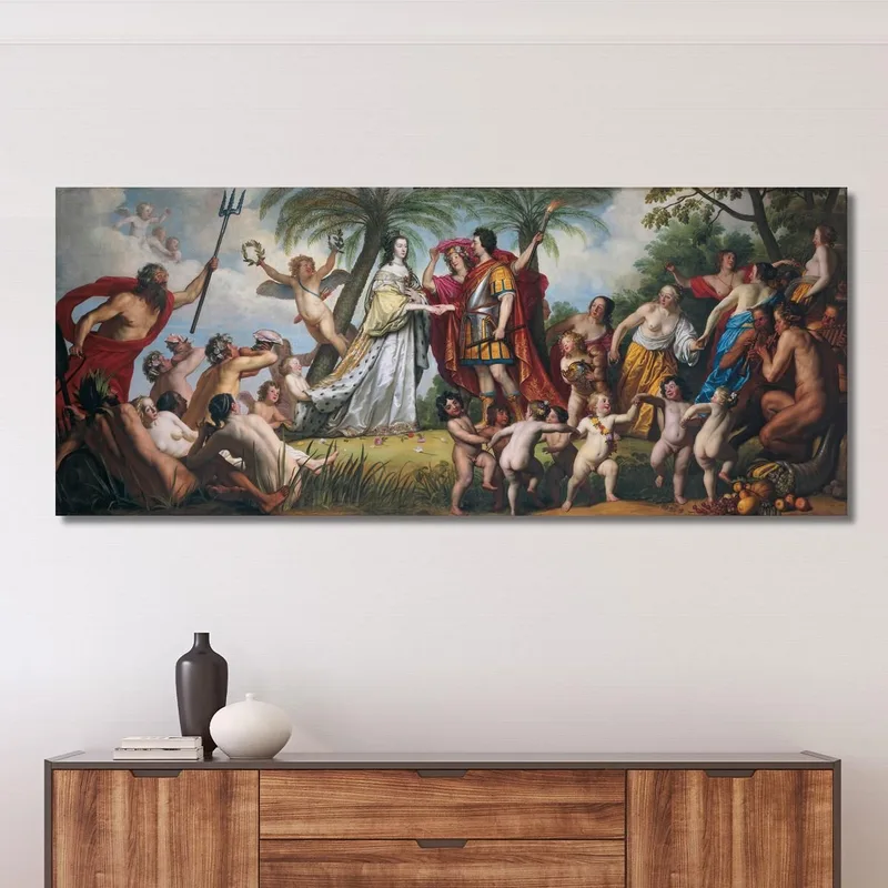 Il Matrimonio Di Frederik Hendrik E Amalia Van Solms Gerard van Honthorst quadro stampa su tela