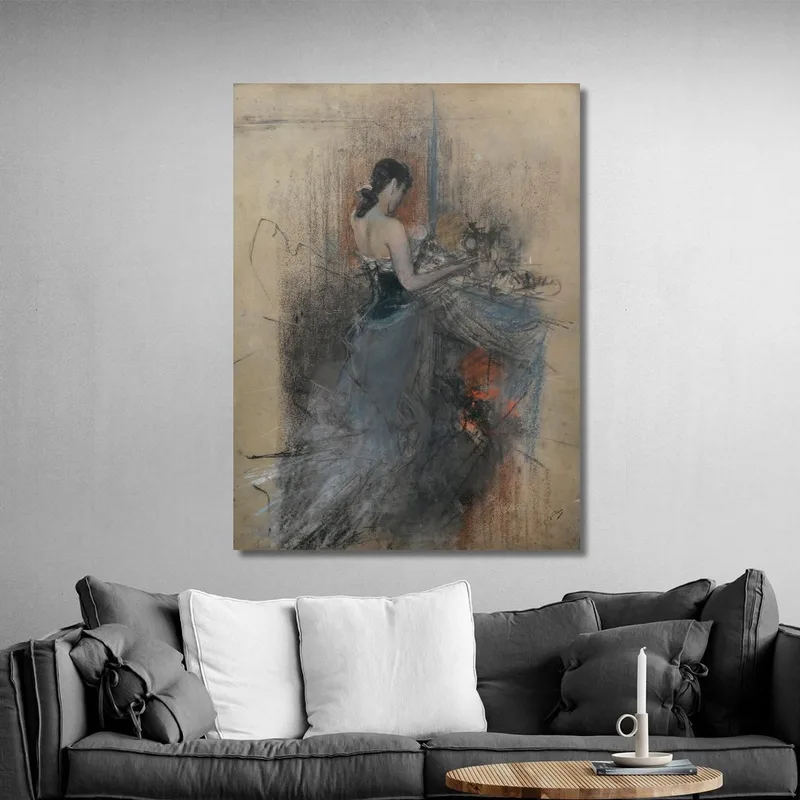 Au Coin Du Feu Giovanni Boldini