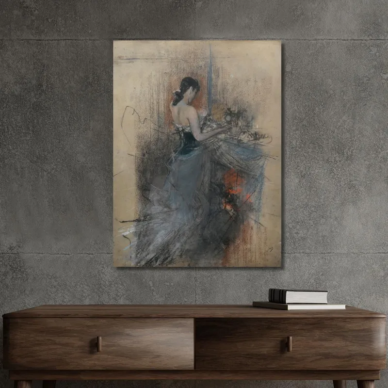 Au Coin Du Feu Giovanni Boldini
