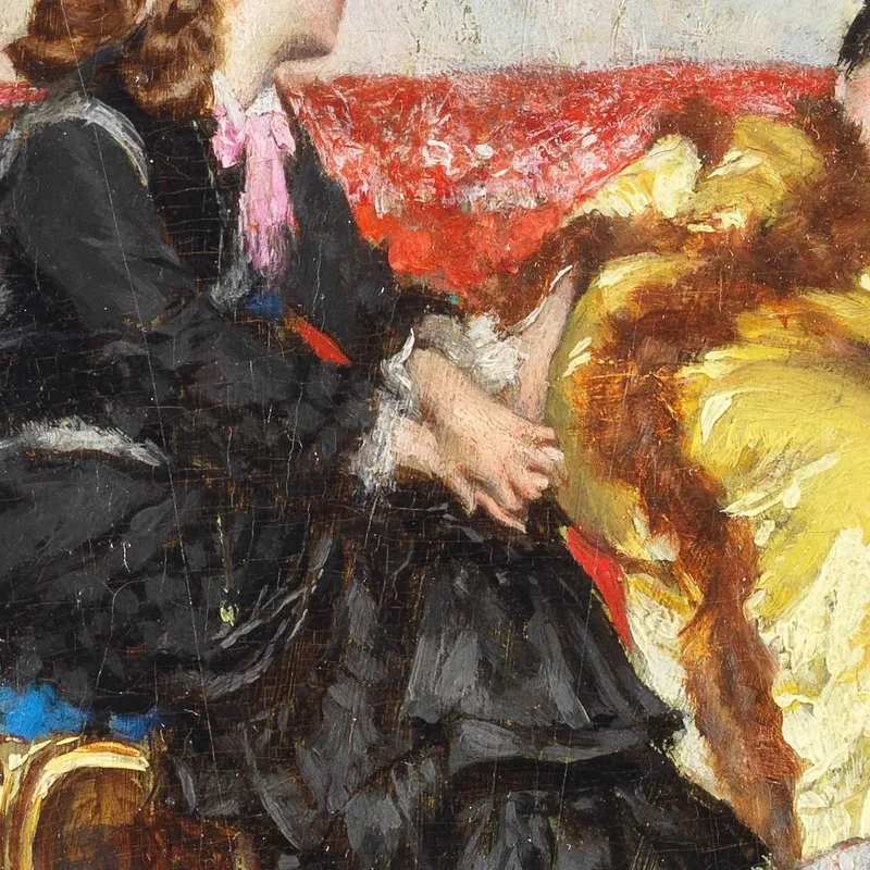 Dos Señoras Sentadas En Un Interior Giovanni Boldini