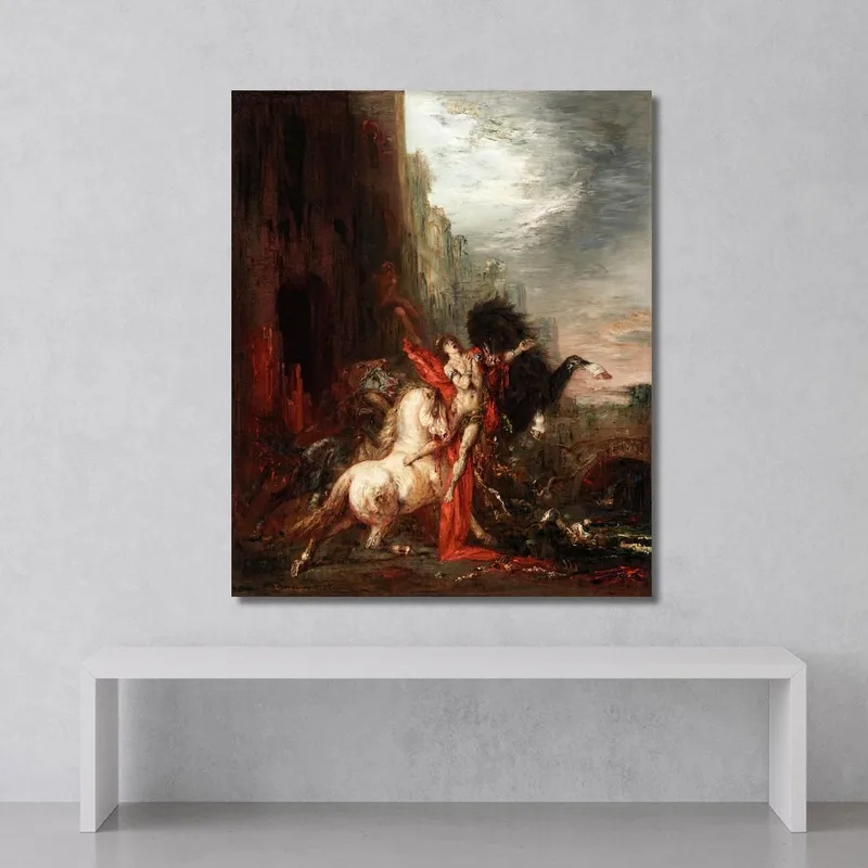 Diomède Dévoré Par Ses Chevaux Gustave Moreau