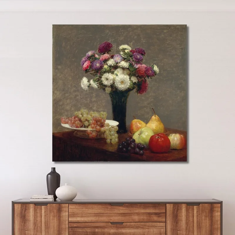 Aster E Frutta Su Un Tavolo Henri Fantin-Latour