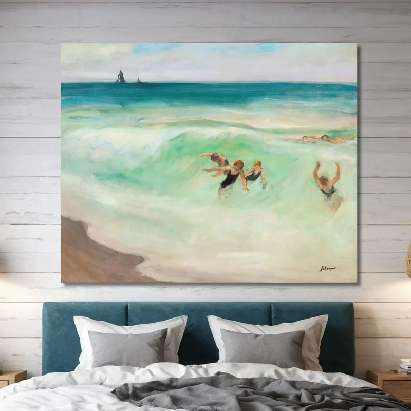 Baigneurs Dans La Vague Henri Lebasque
