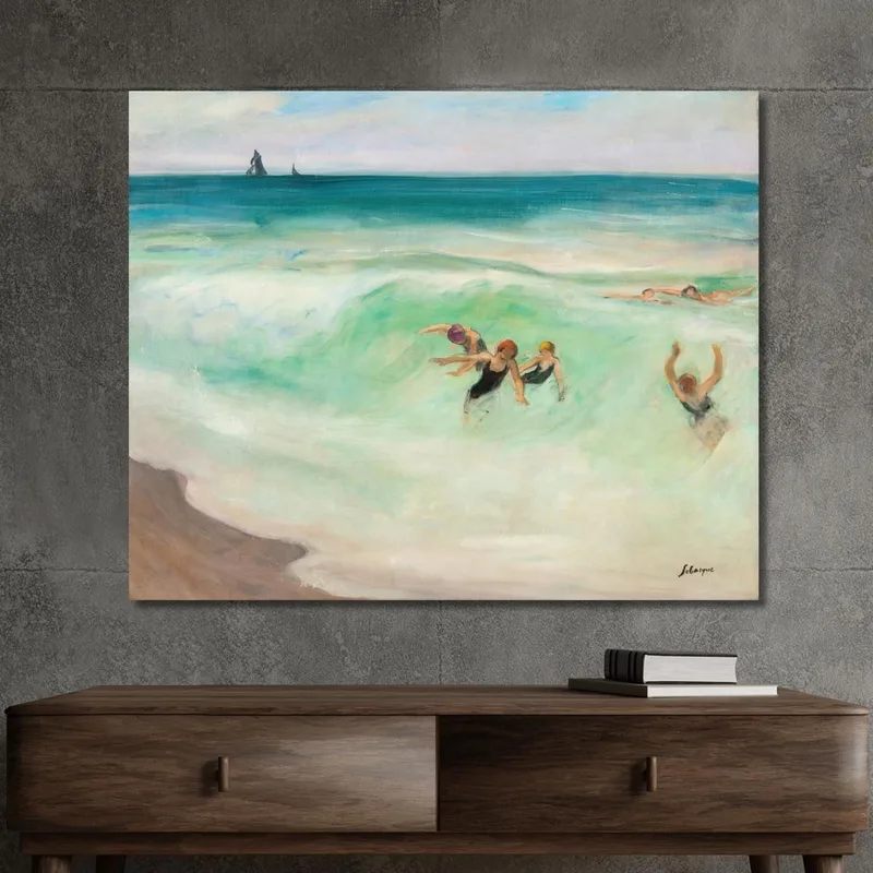 Baigneurs Dans La Vague Henri Lebasque