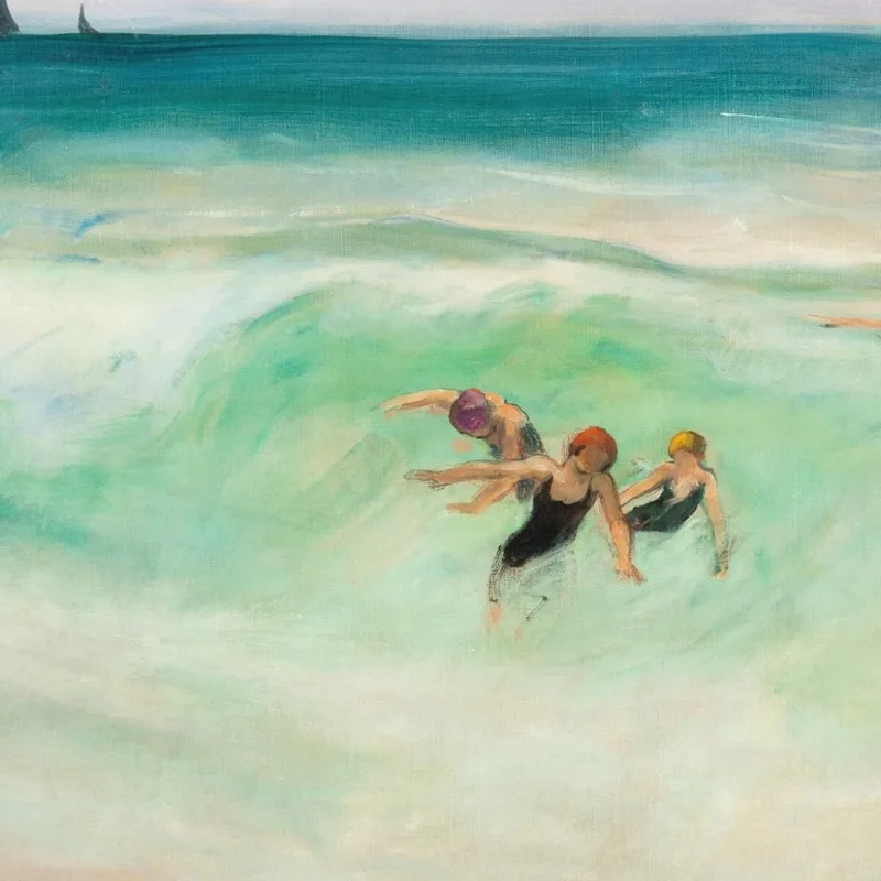 Baigneurs Dans La Vague Henri Lebasque