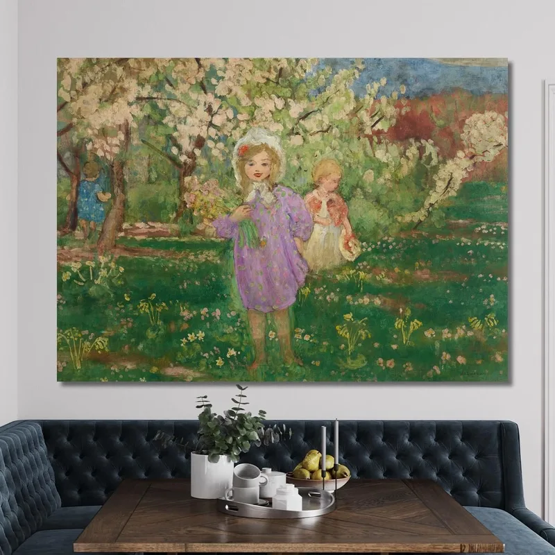 Niños En Un Huerto En Flor Henri Lebasque