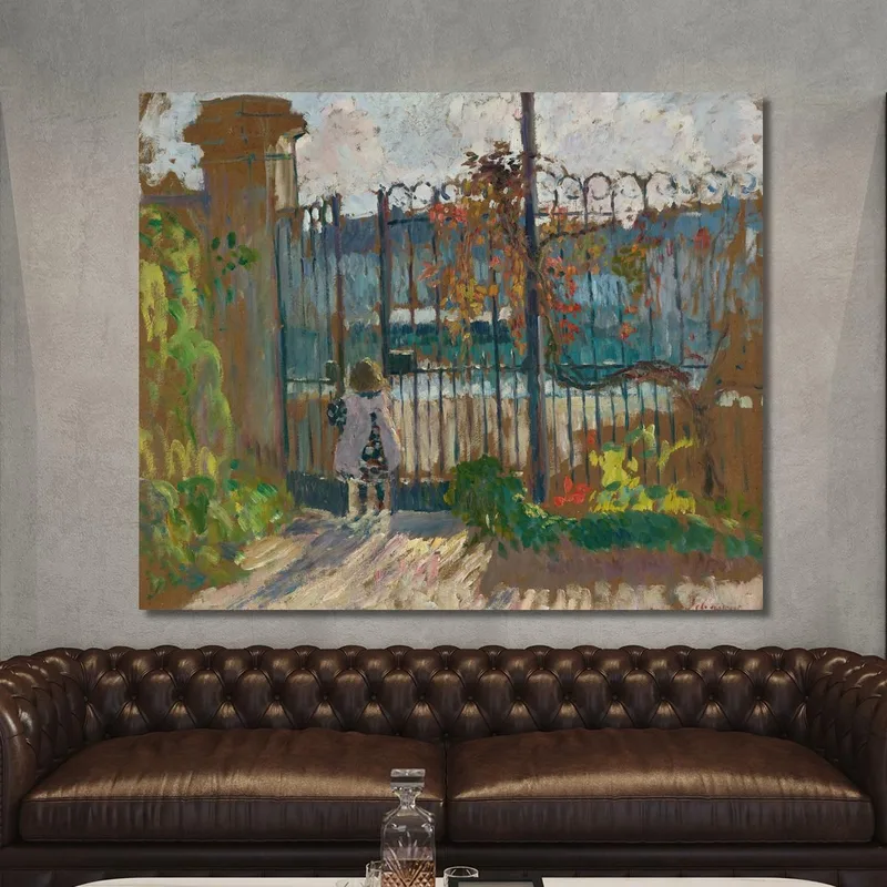 Lagny Nono À La Grille Du Jardin Henri Lebasque