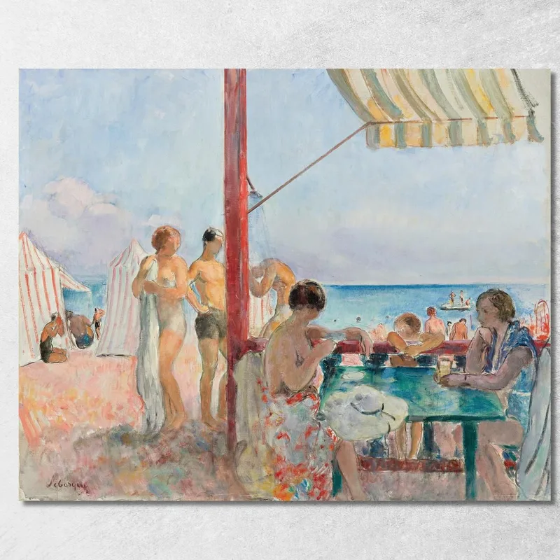 Le Bar Sur La Plage Henri Lebasque