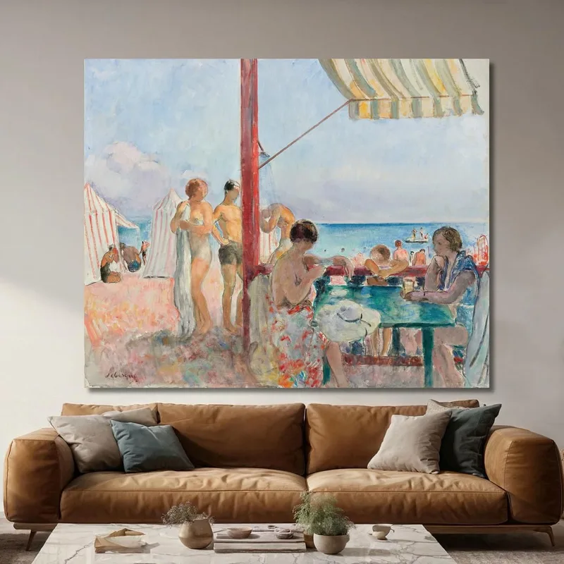 Le Bar Sur La Plage Henri Lebasque