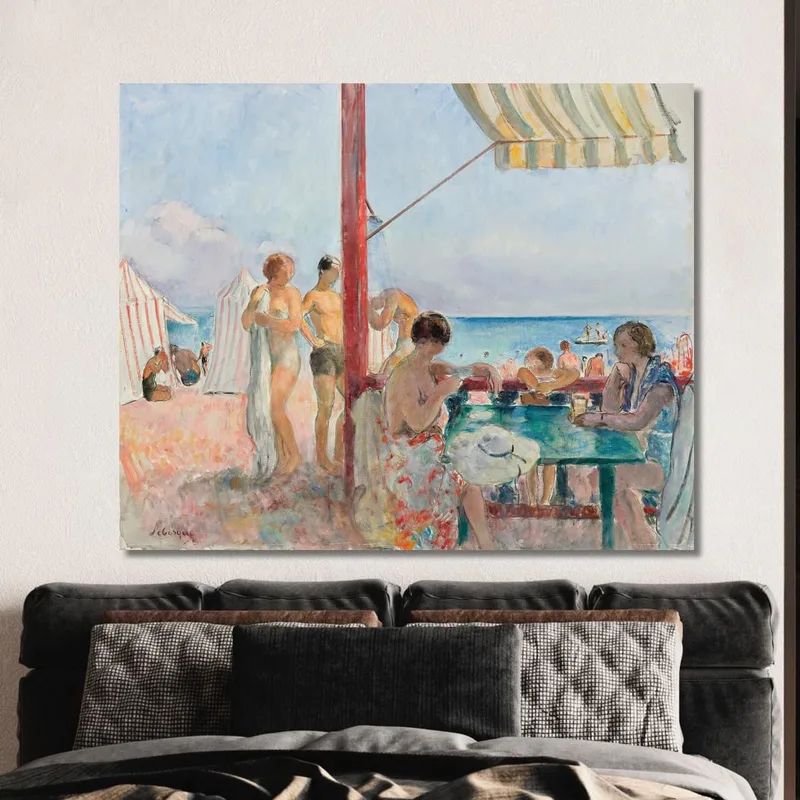 Le Bar Sur La Plage Henri Lebasque