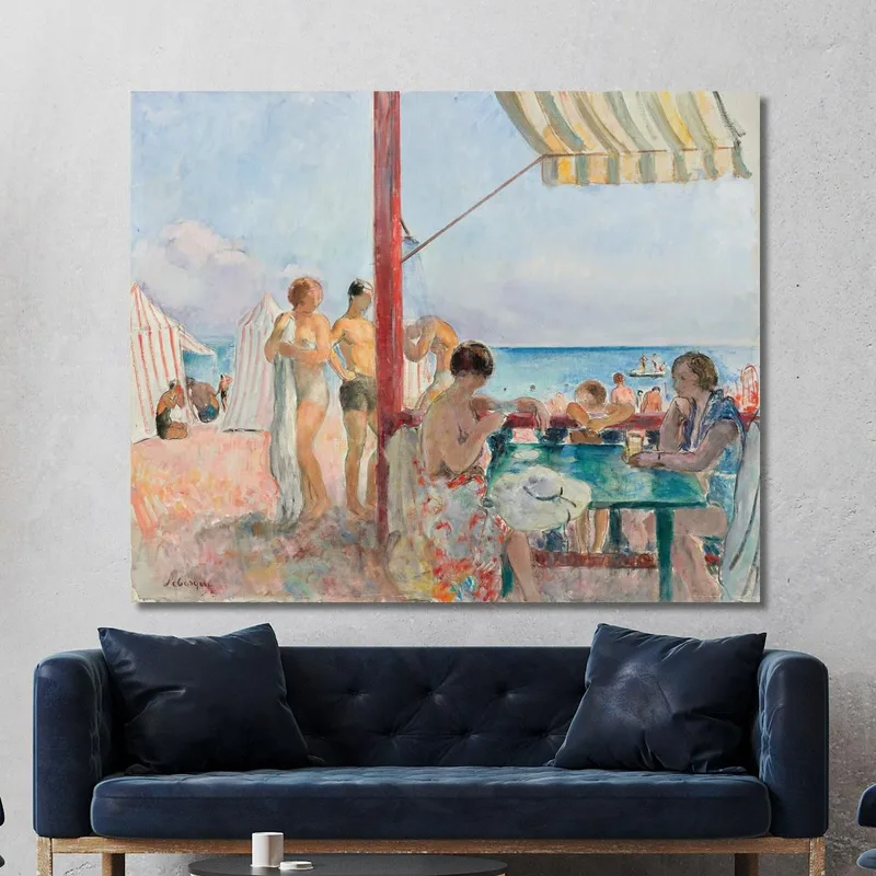 Le Bar Sur La Plage Henri Lebasque