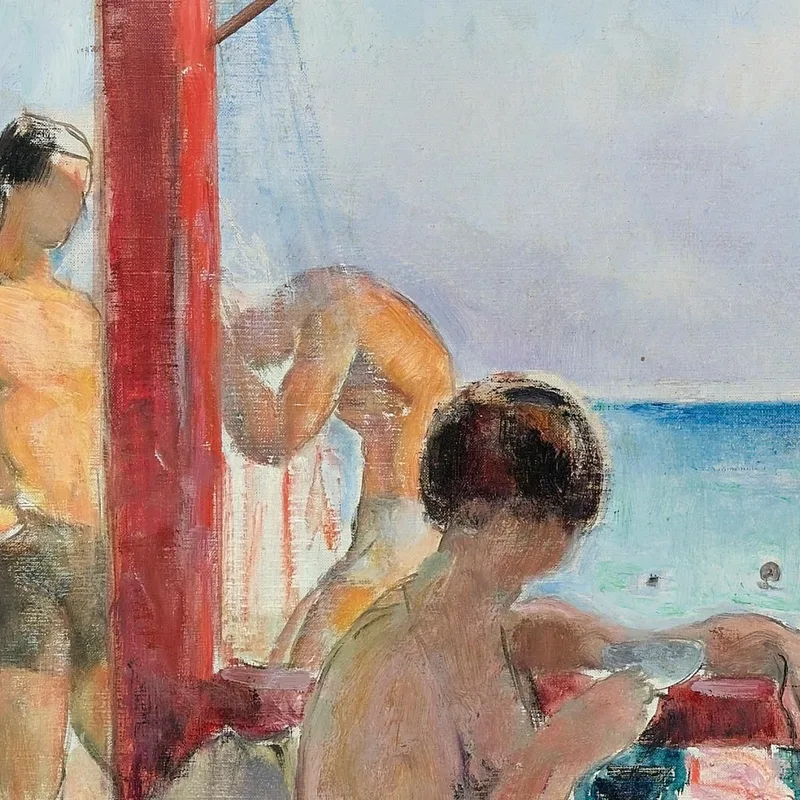Le Bar Sur La Plage Henri Lebasque