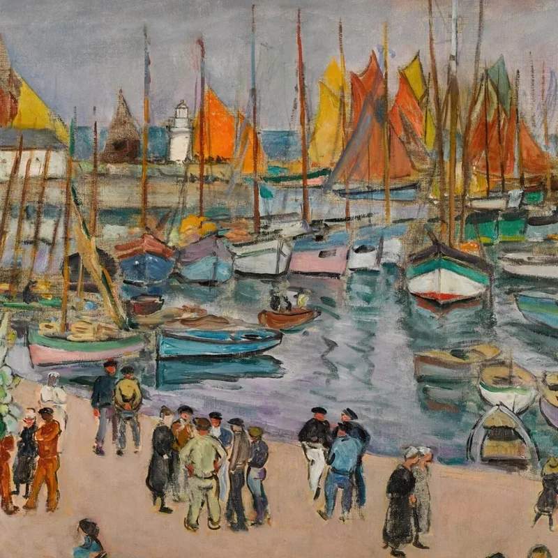 L'Île D' Yeu Fenêtre Ouverte Sur Le Port Henri Lebasque