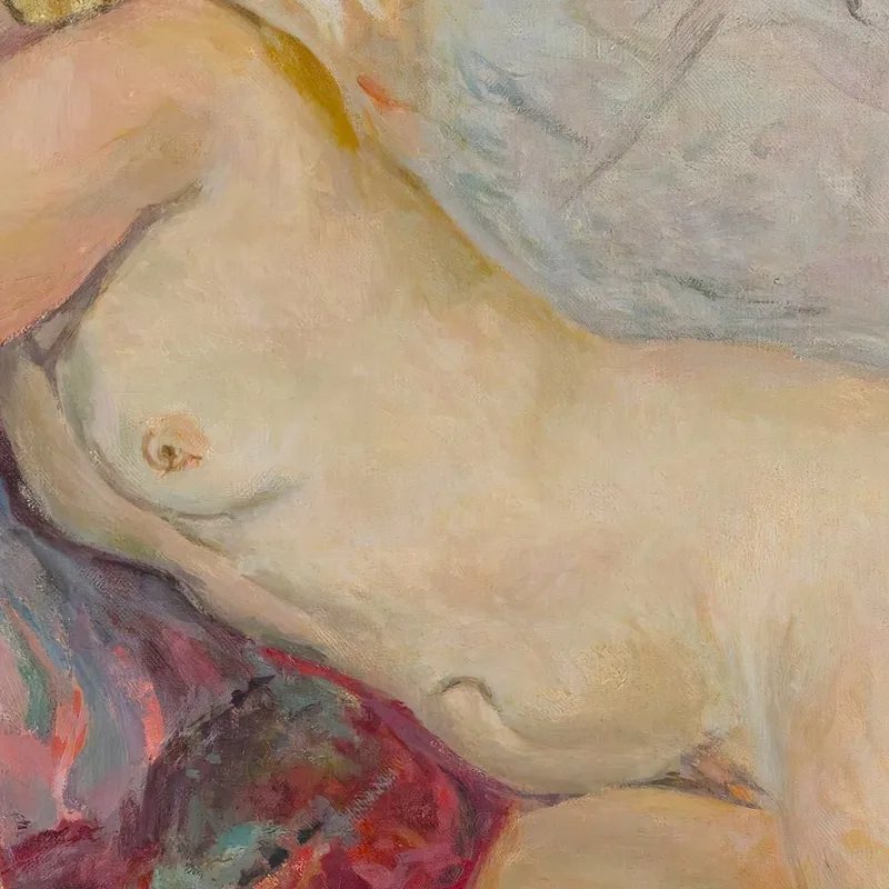 Nu Allongé Contre Un Lit 2 Henri Lebasque