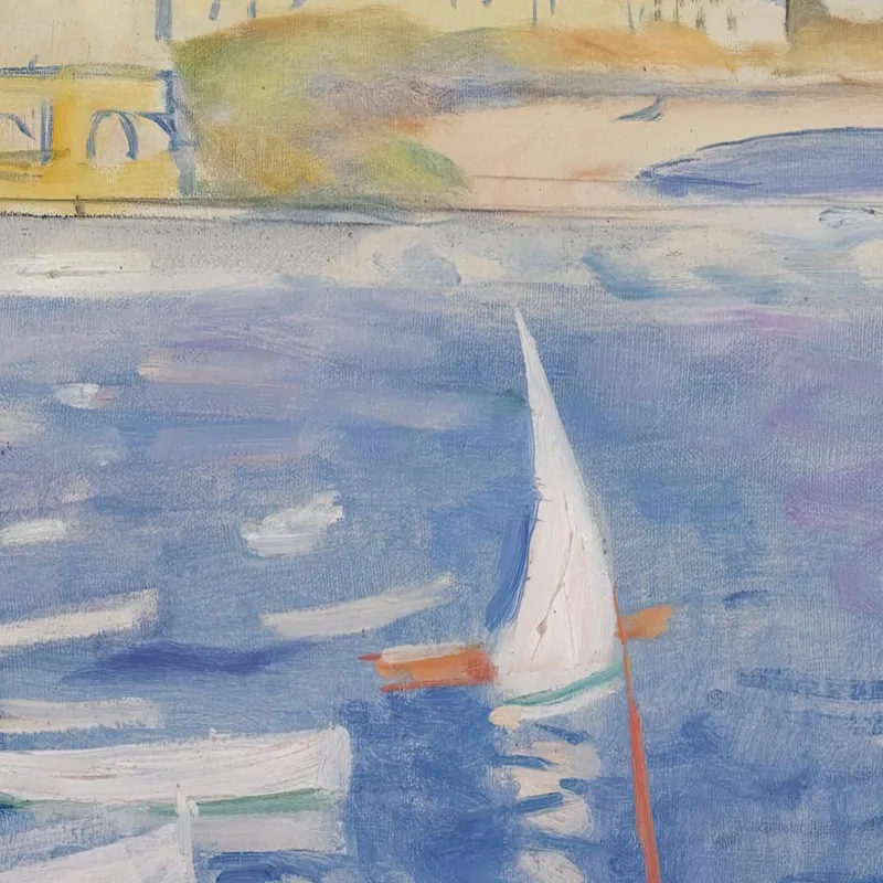 Villefranche-Sur-Mer Open Window On The Port Henri Lebasque