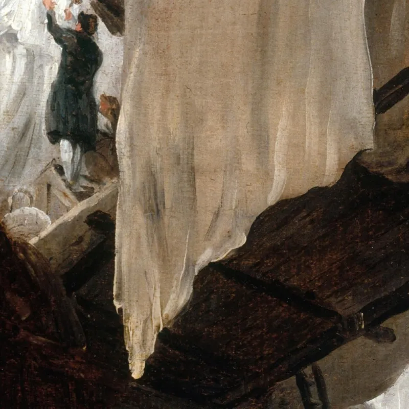 Escultor Trabajando En La Estatua De Un Santo En San Pedro Roma Hubert Robert