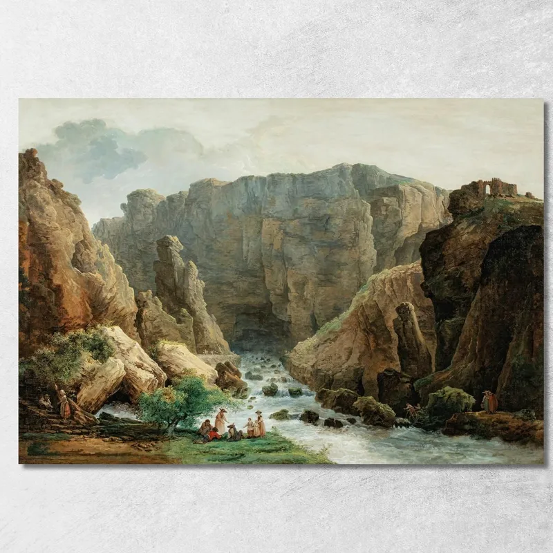 Le Sorgenti Di Fontaine De Vaucluse Hubert Robert
